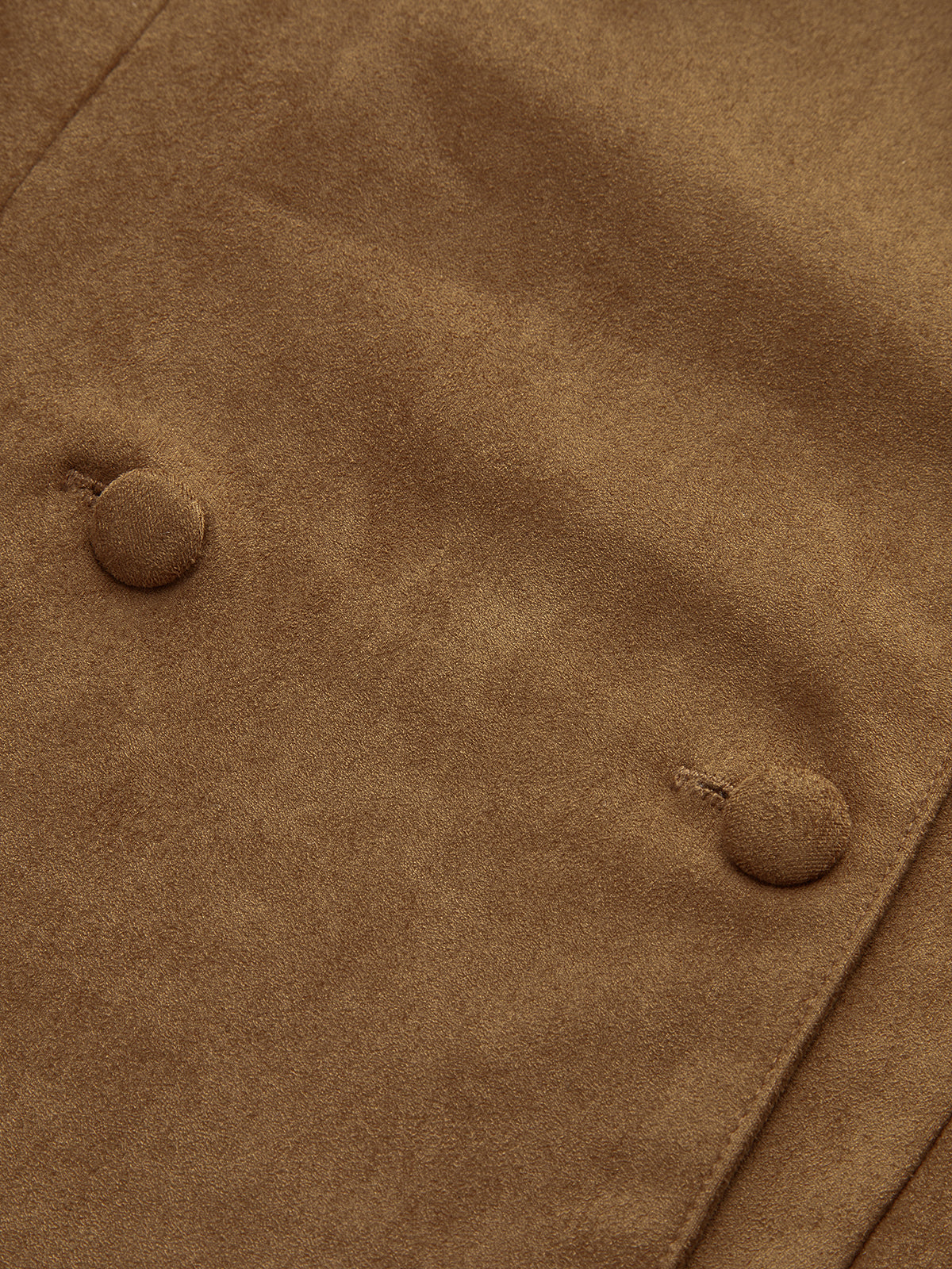 Suede Belted Lapel Jacket