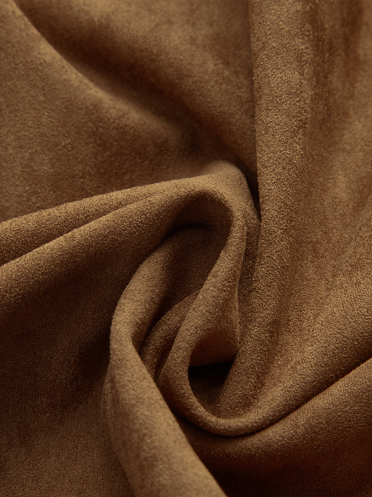 Suede Belted Lapel Jacket