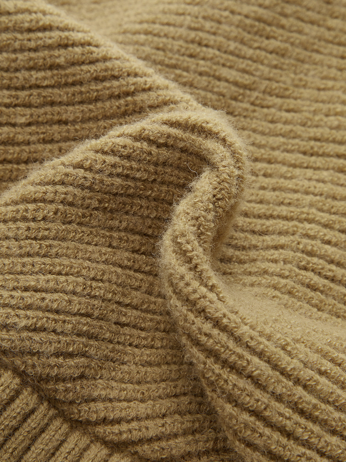 Collared Cut-Out Cross-Front Sweater