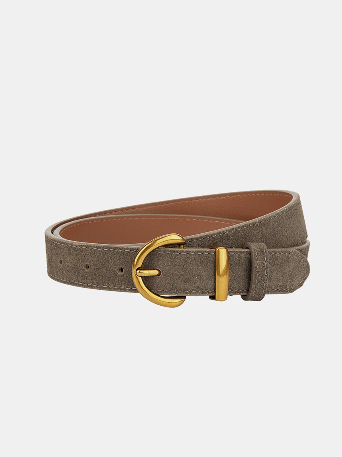 Soft-Buckle Leather Belt