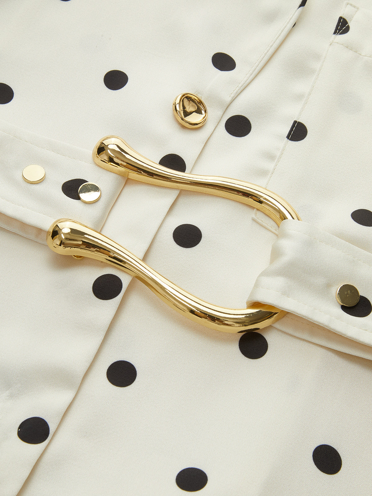 Robe blazer ceinturée à pois