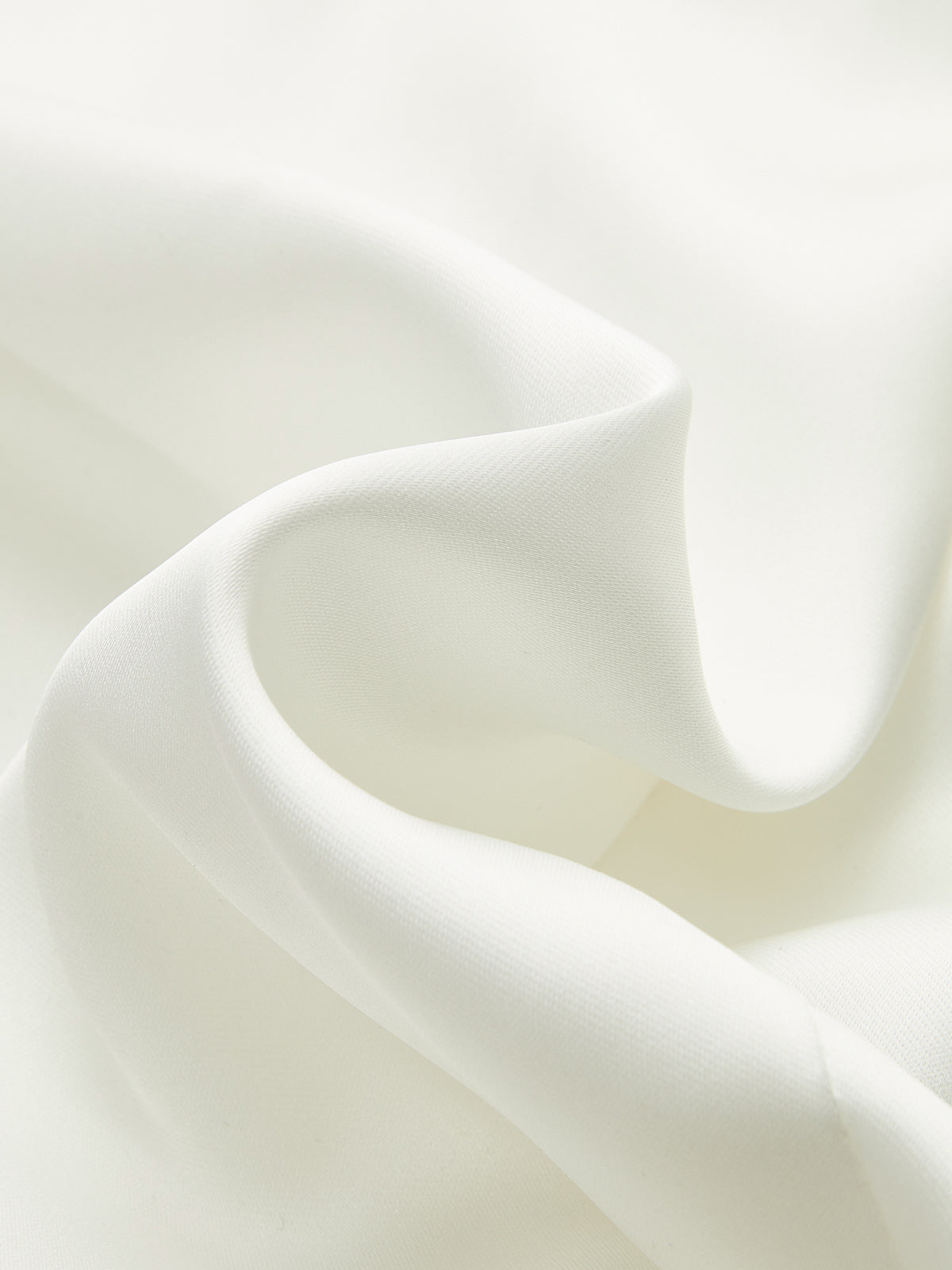 Lapel Collar Tie Satin Wrap Shirt