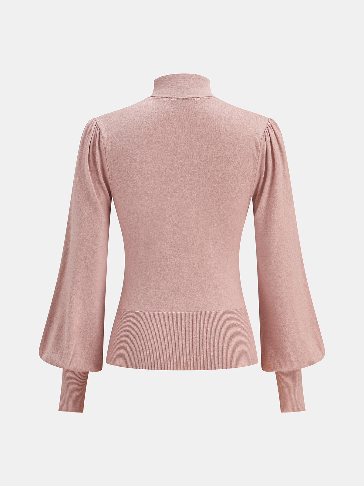 Pull en laine mélangée à col lavallière