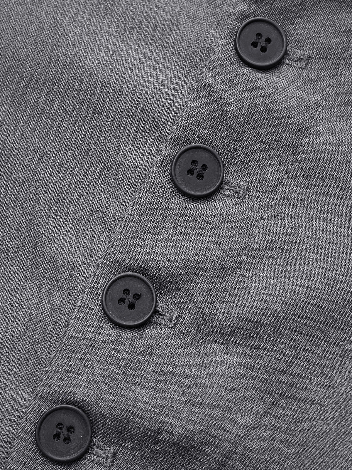 Button Front High-Waisted Wide-Leg Pants