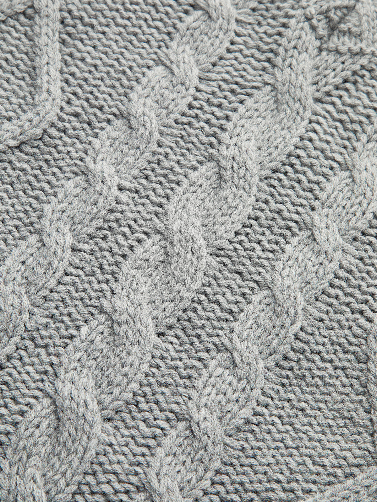 V-Neck Cable-Knit Bow Sweater