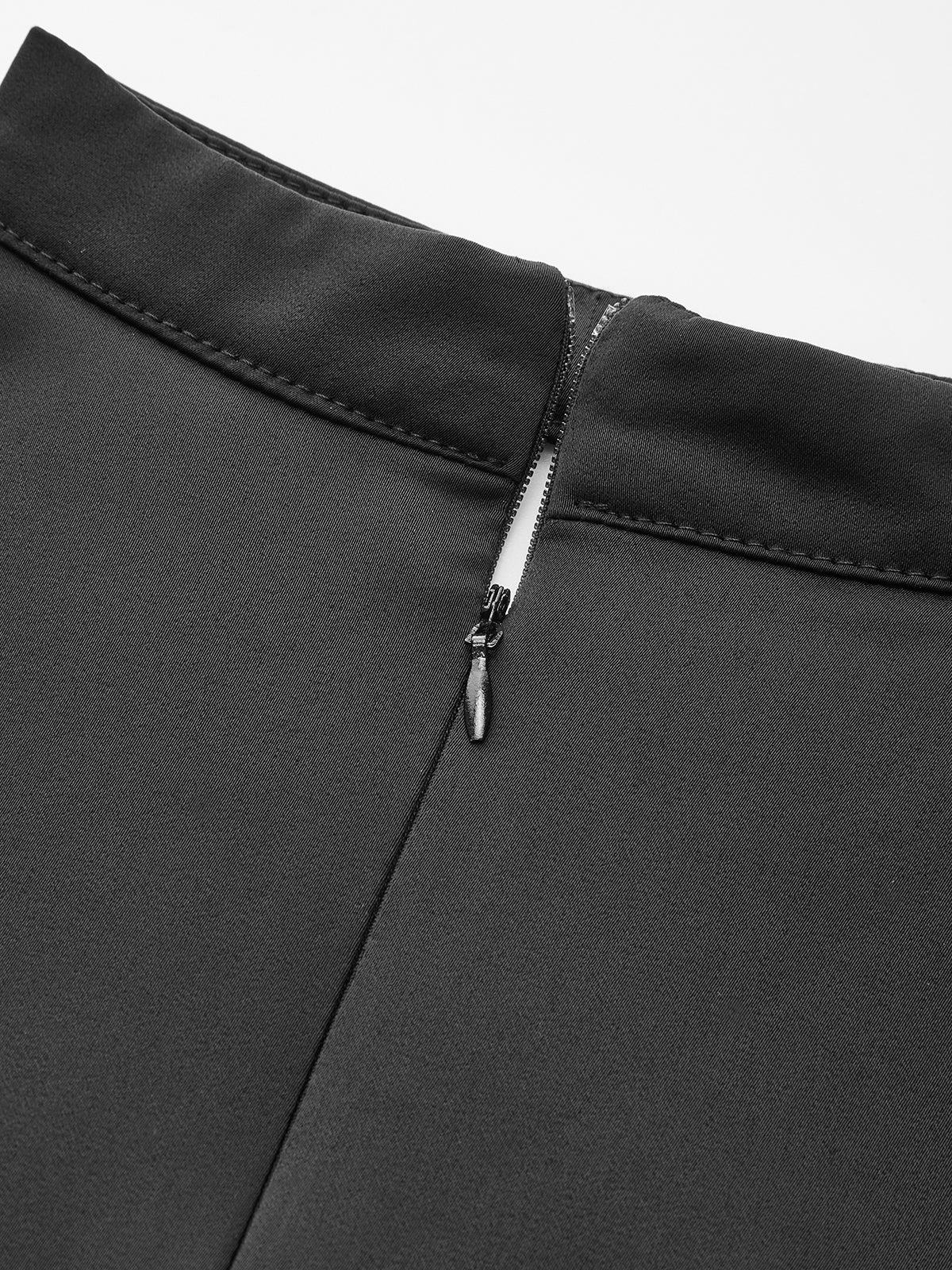 Satin Twisted Front Cropped Blouse