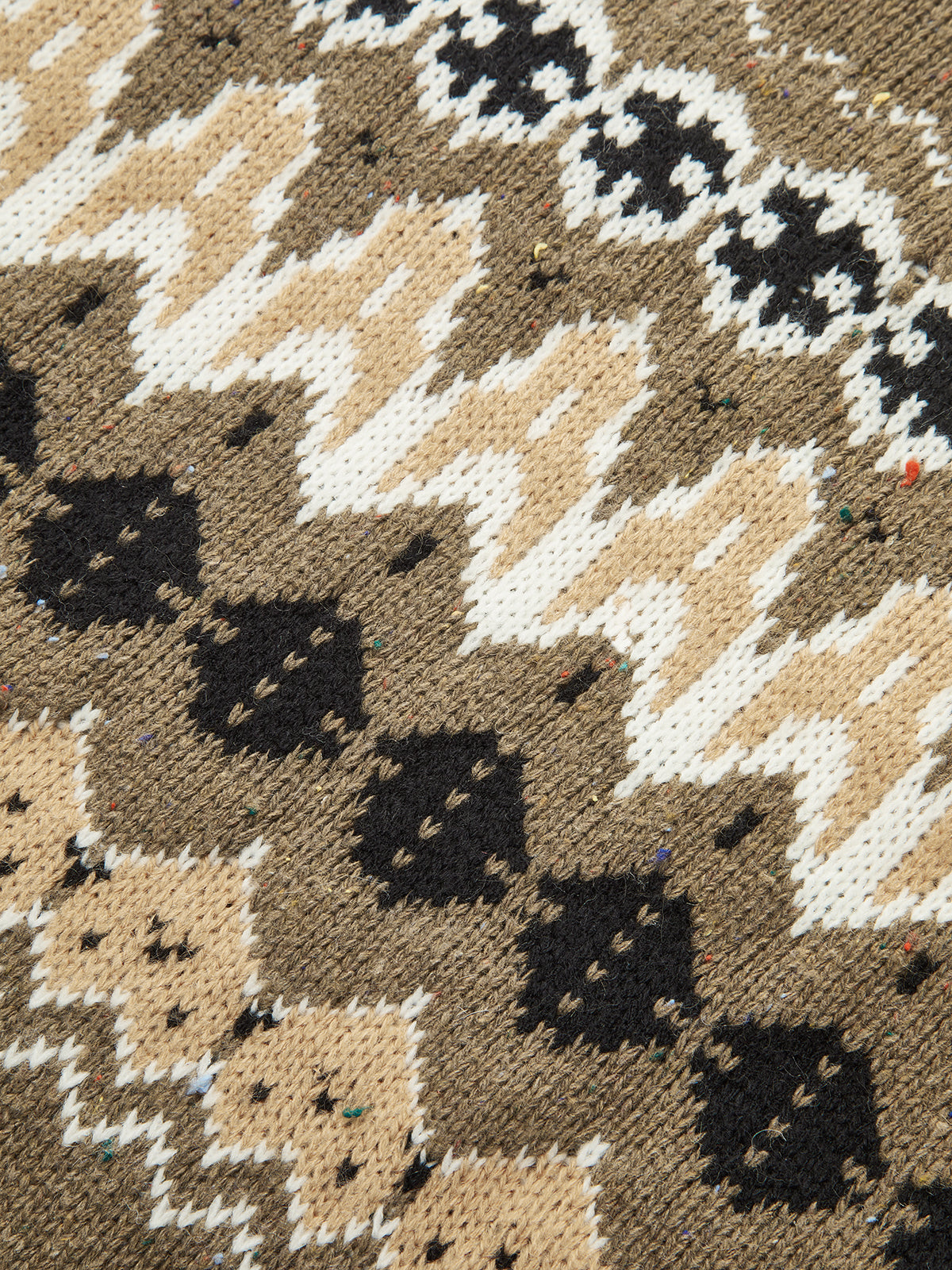 Pull en tricot jacquard Fair Isle, mélange de laine