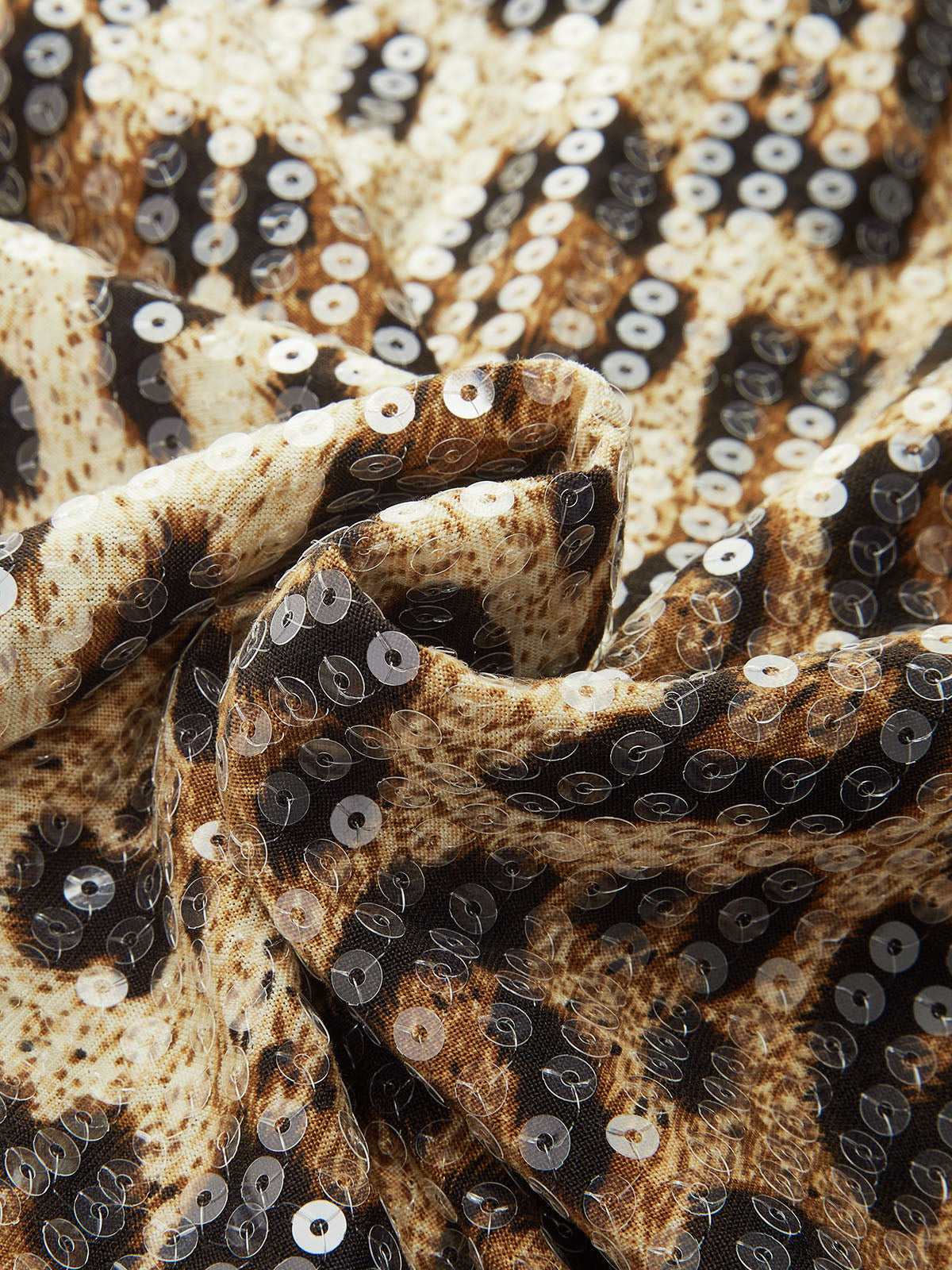 Minirock mit Leopardenmuster und Pailletten