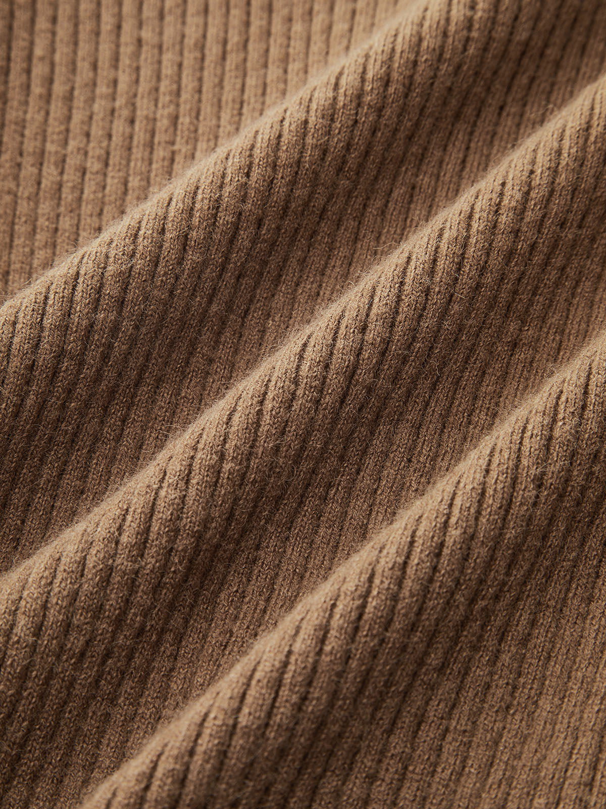 Puff Sleeve Ribbed V-Neck Cardigan