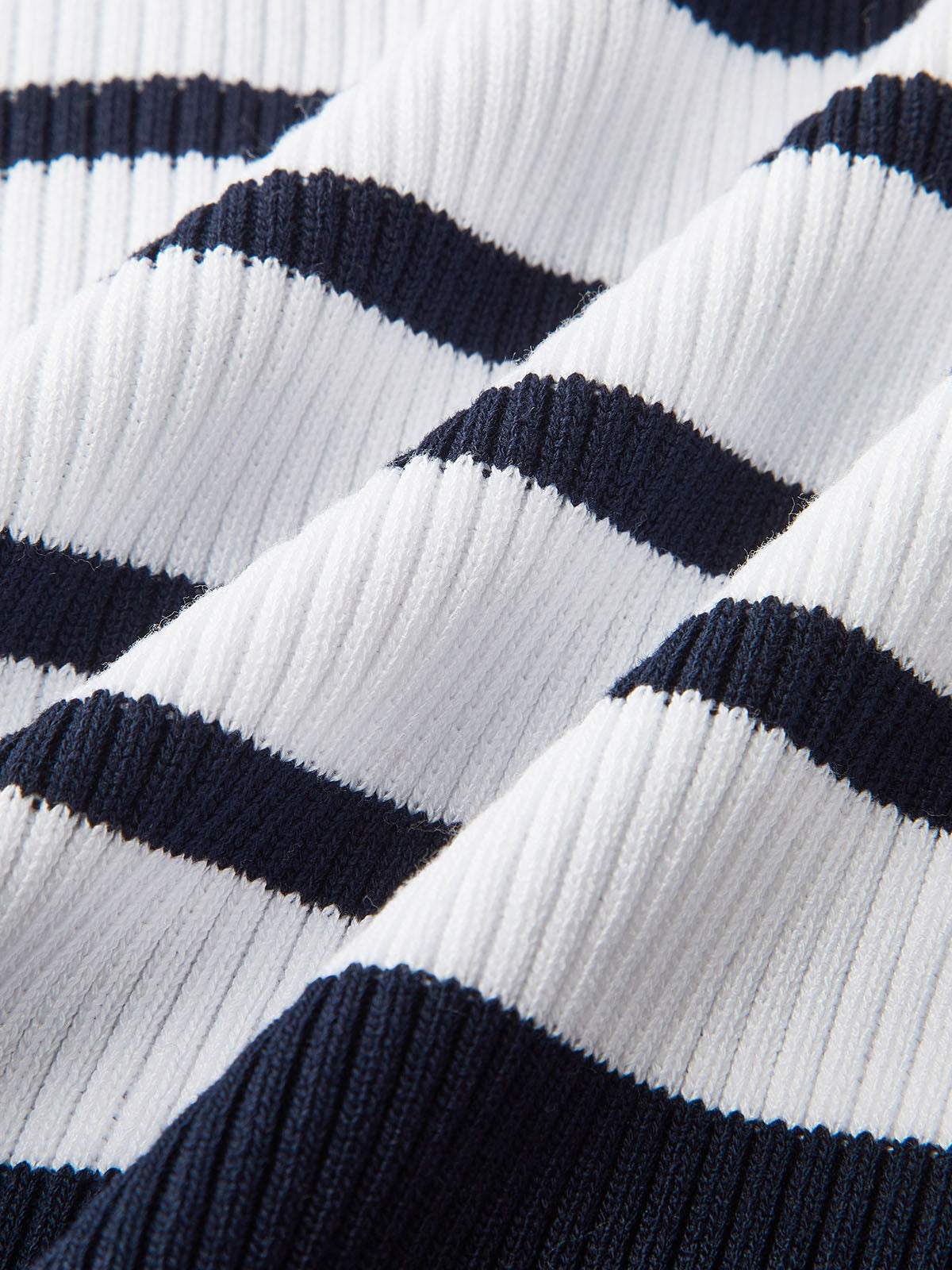 Striped Ribbed Knit Cardigan