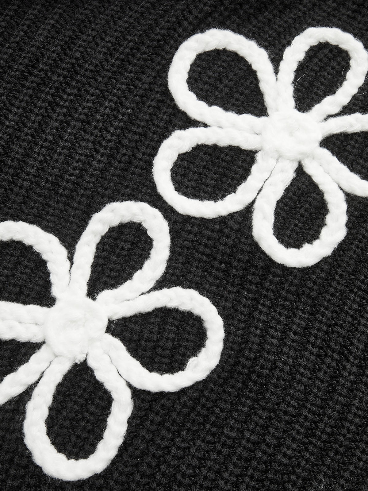 Flower Applique Sweater
