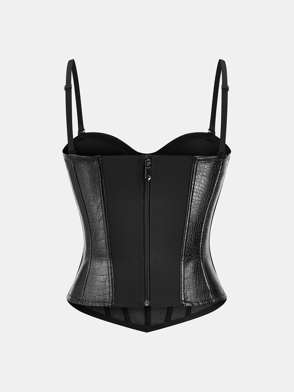 Crocodile Embossed Corset Top