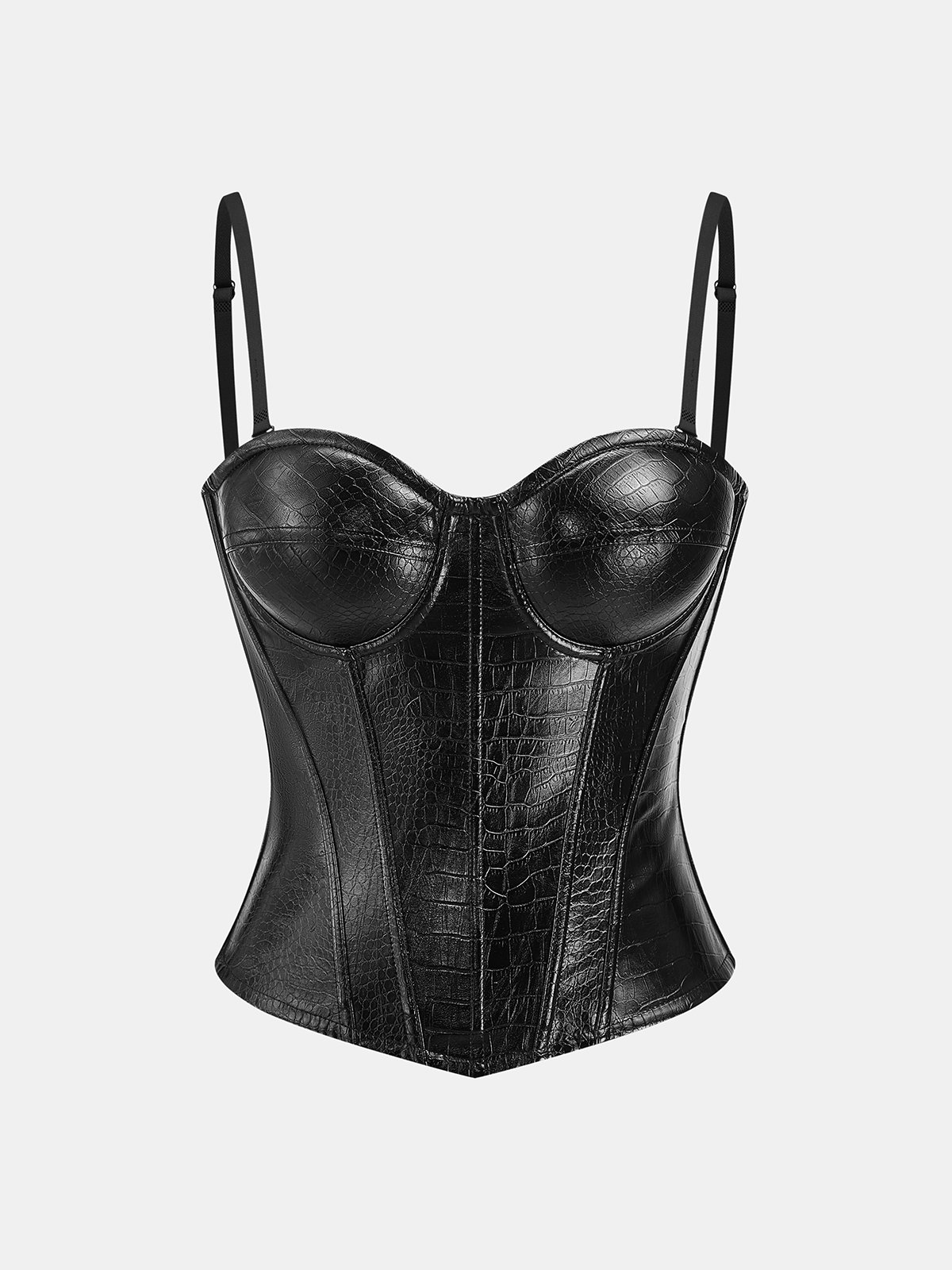 Haut Corset Effet Crocodile