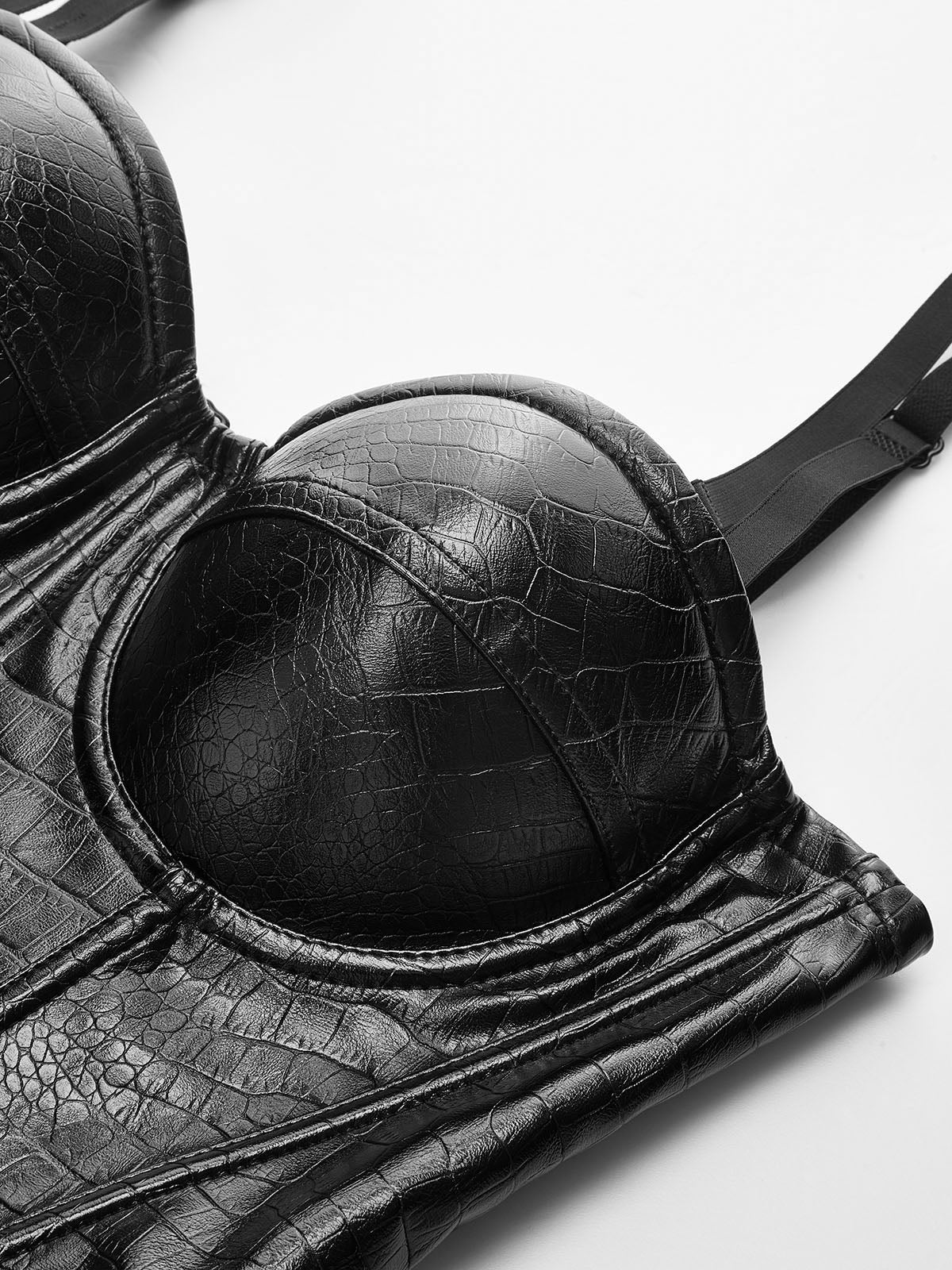 Crocodile Embossed Corset Top