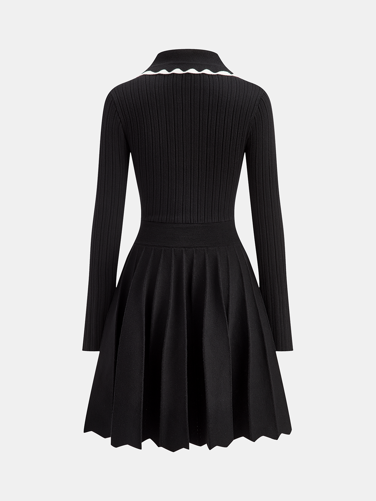 Robe polo côtelée