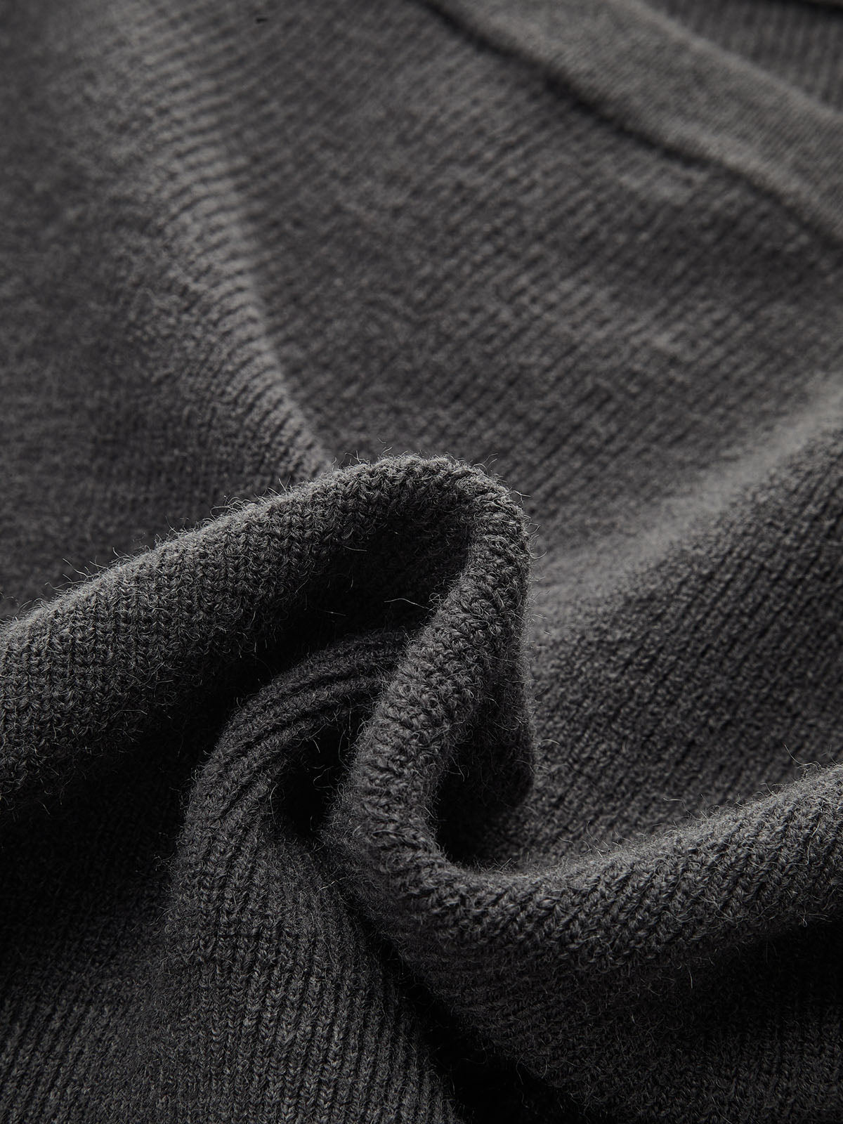 Haut en maille à manches longues et ourlet péplum