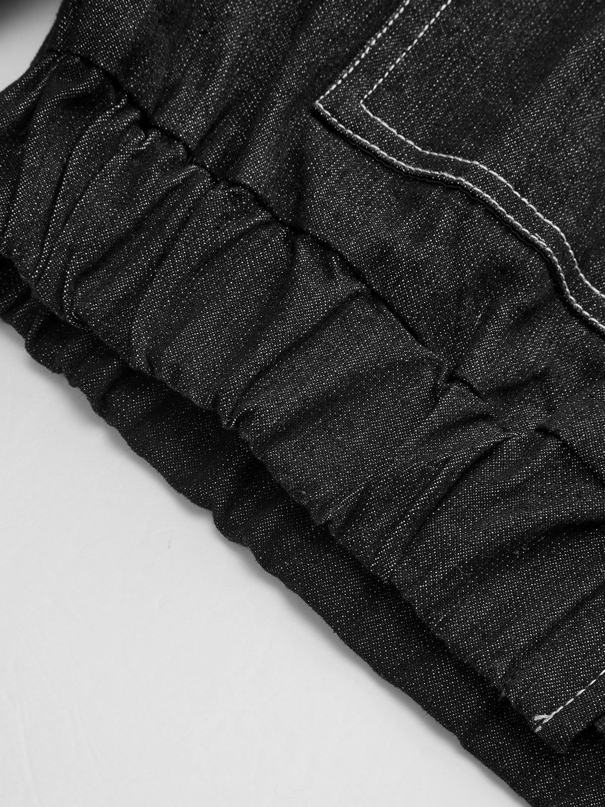 Oversized Zip Up Denim Jacket