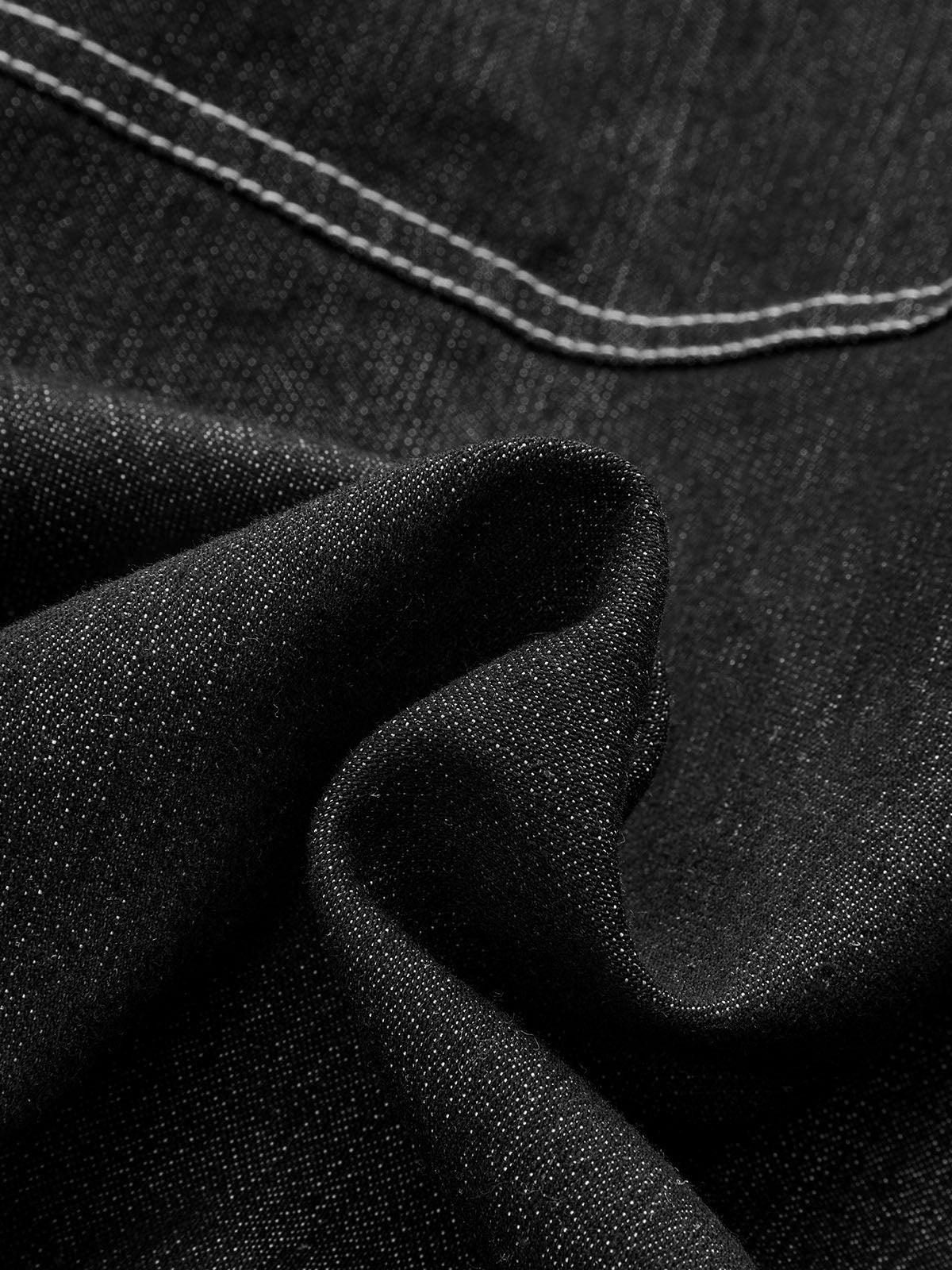 Oversized Zip Up Denim Jacket