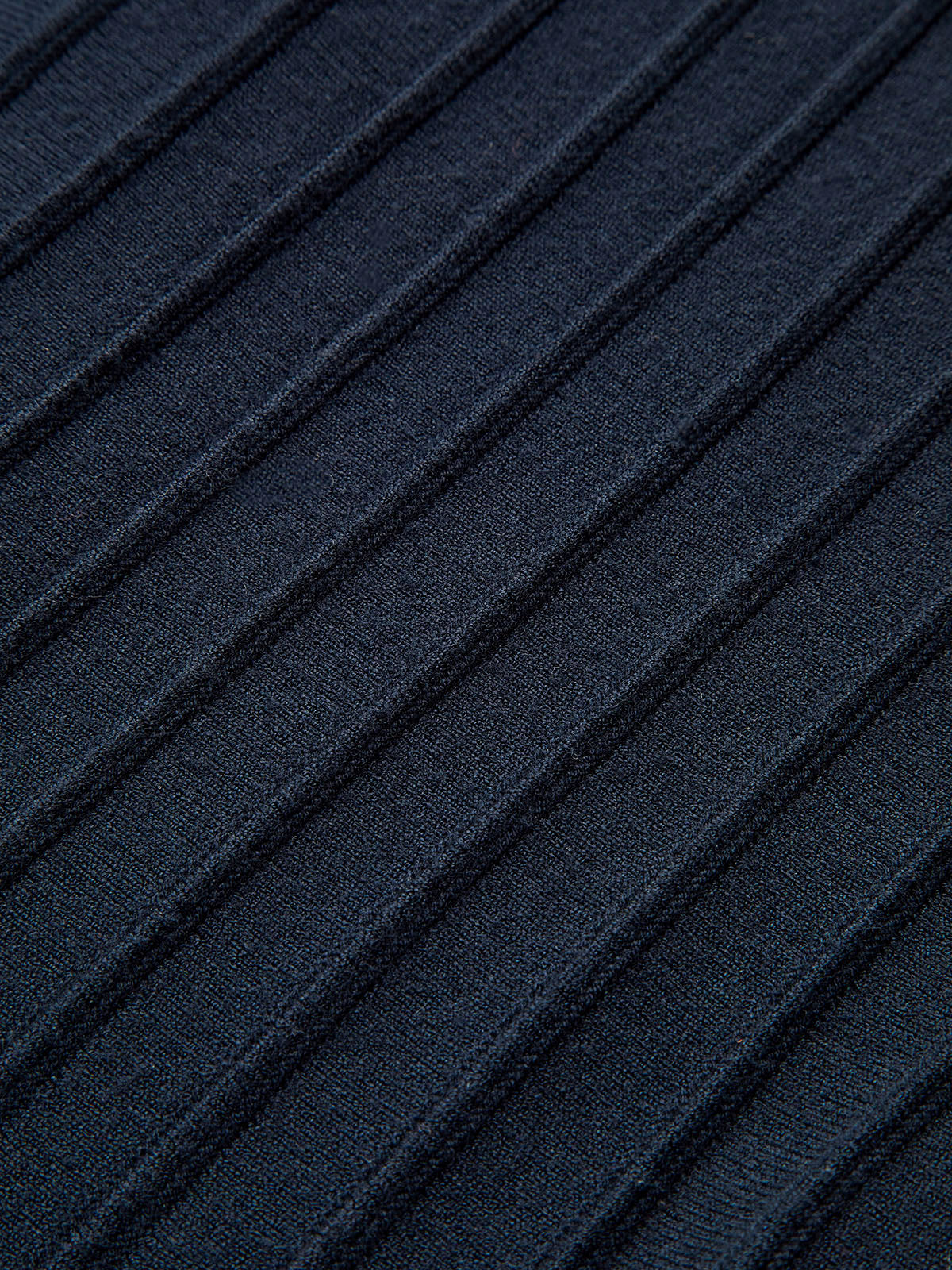 Denim Trim Knitted Peplum Cardigan