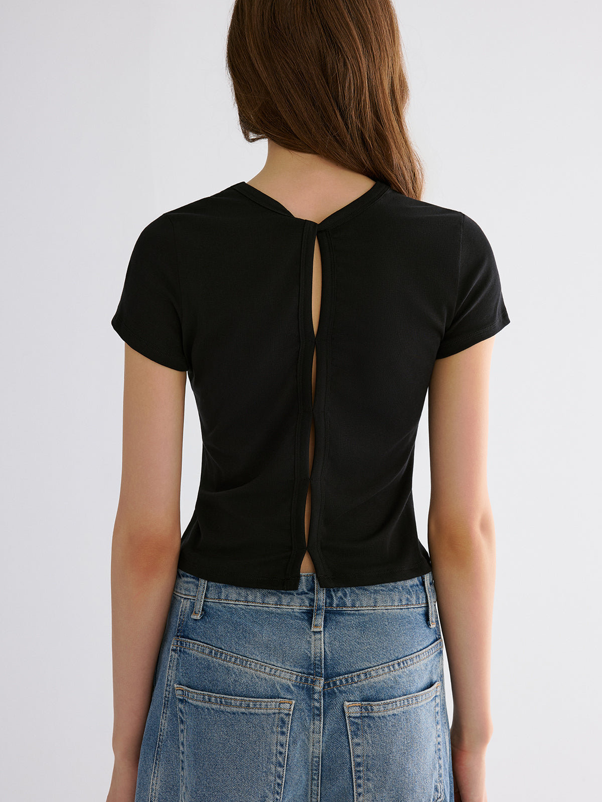 Haut réversible à manches courtes