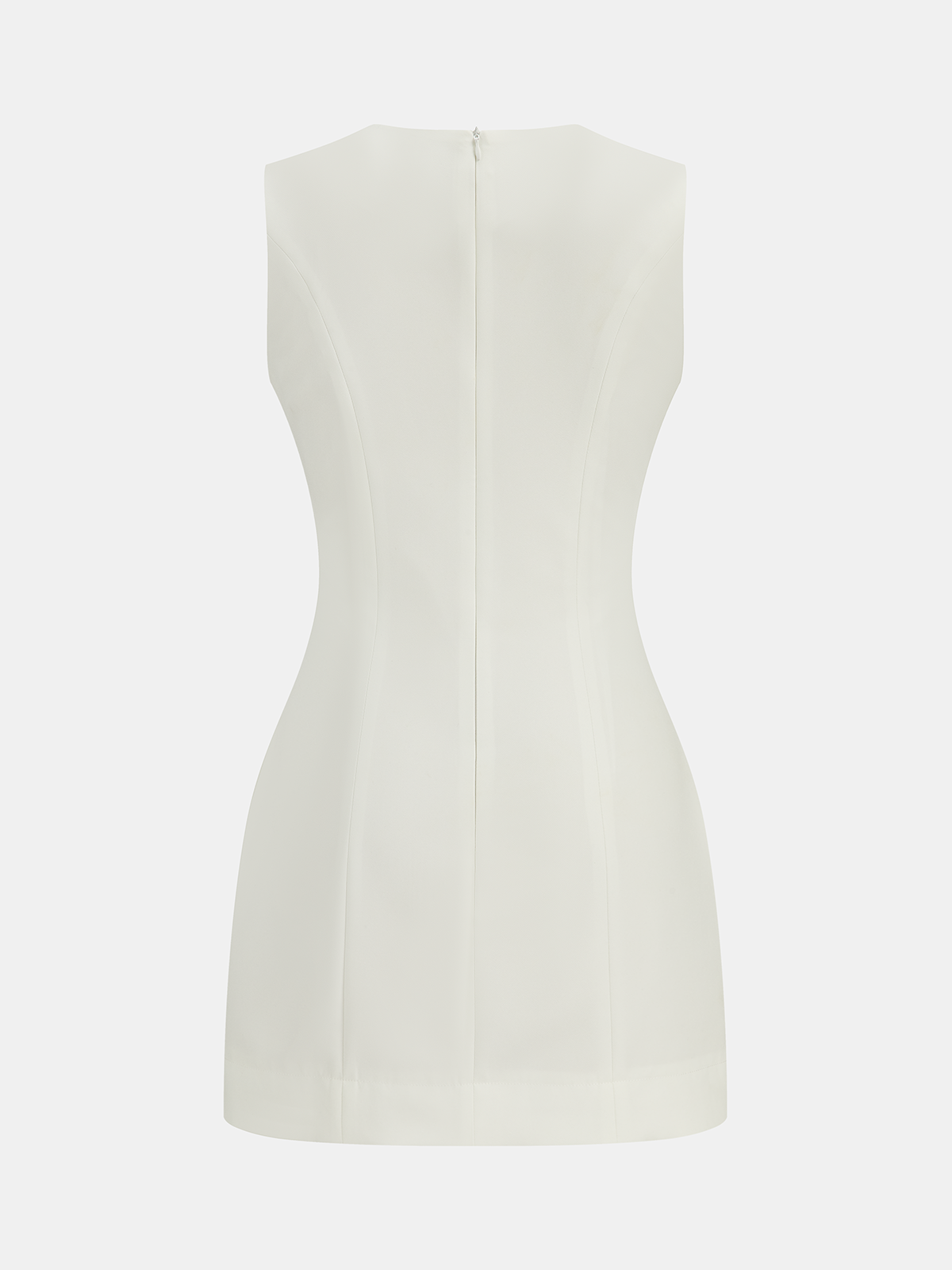 Metal Detail Sleeveless Mini Dress