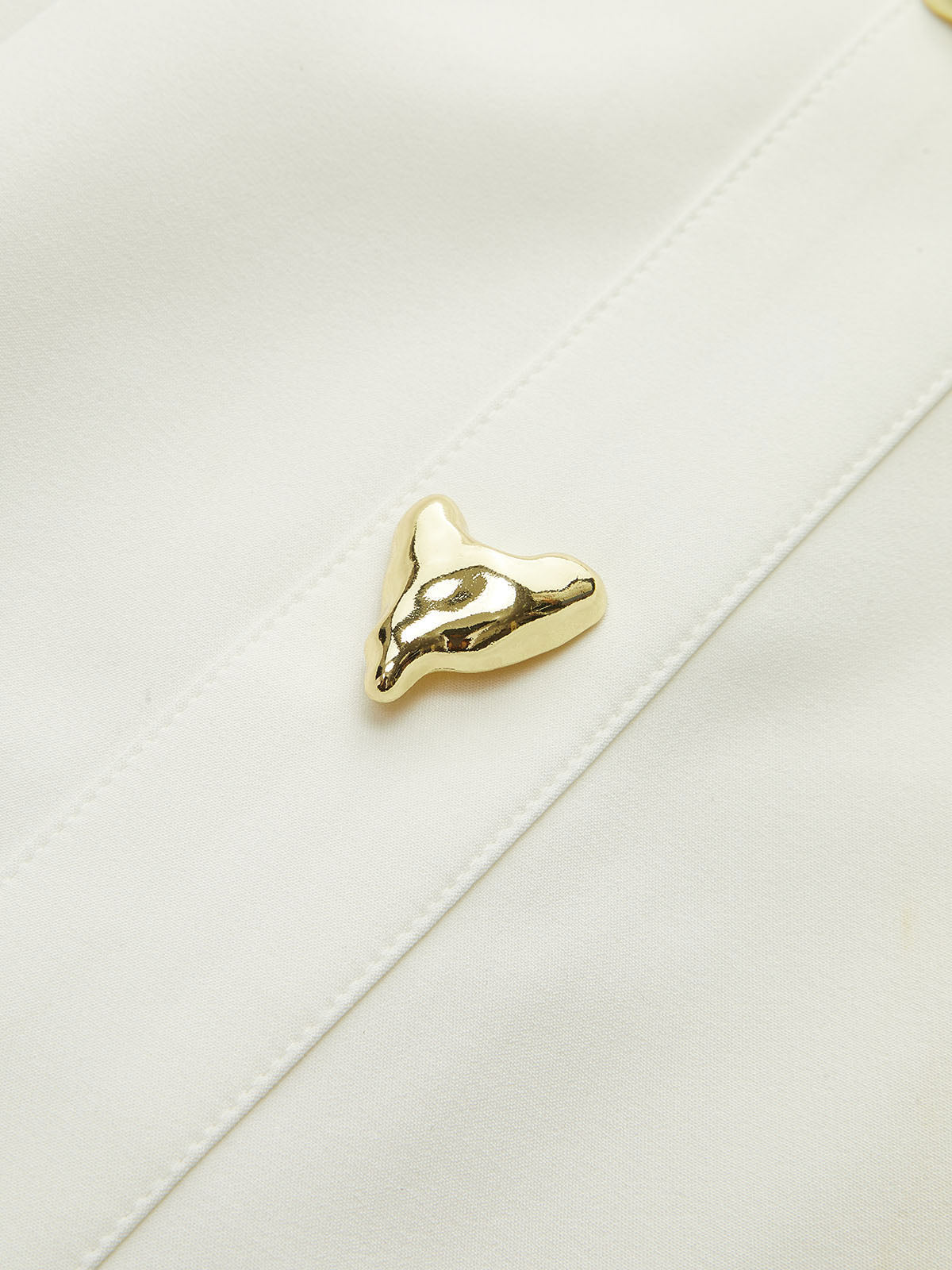 Metal Detail Sleeveless Mini Dress