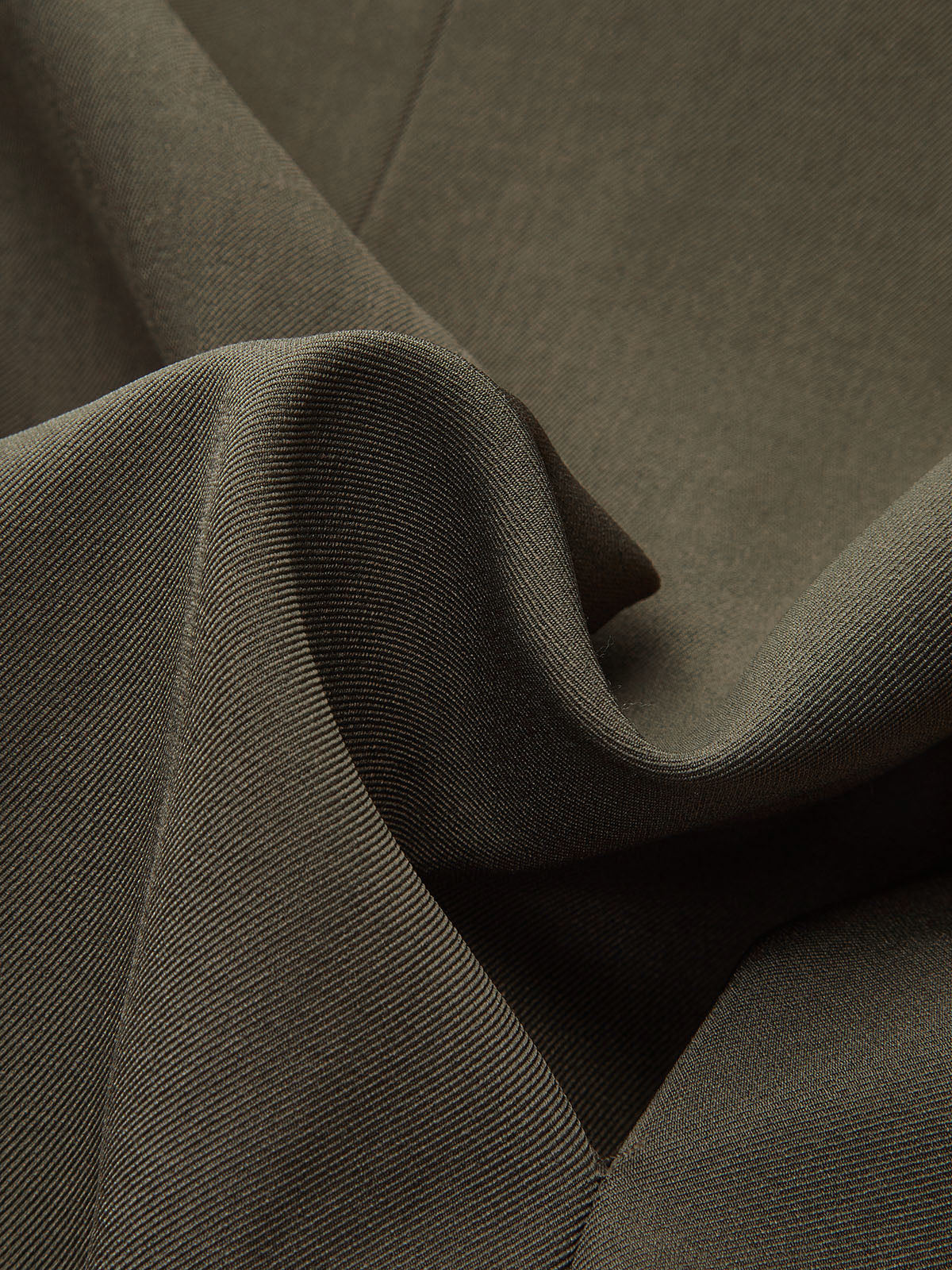 Stand-Collar Belted Trench Coat