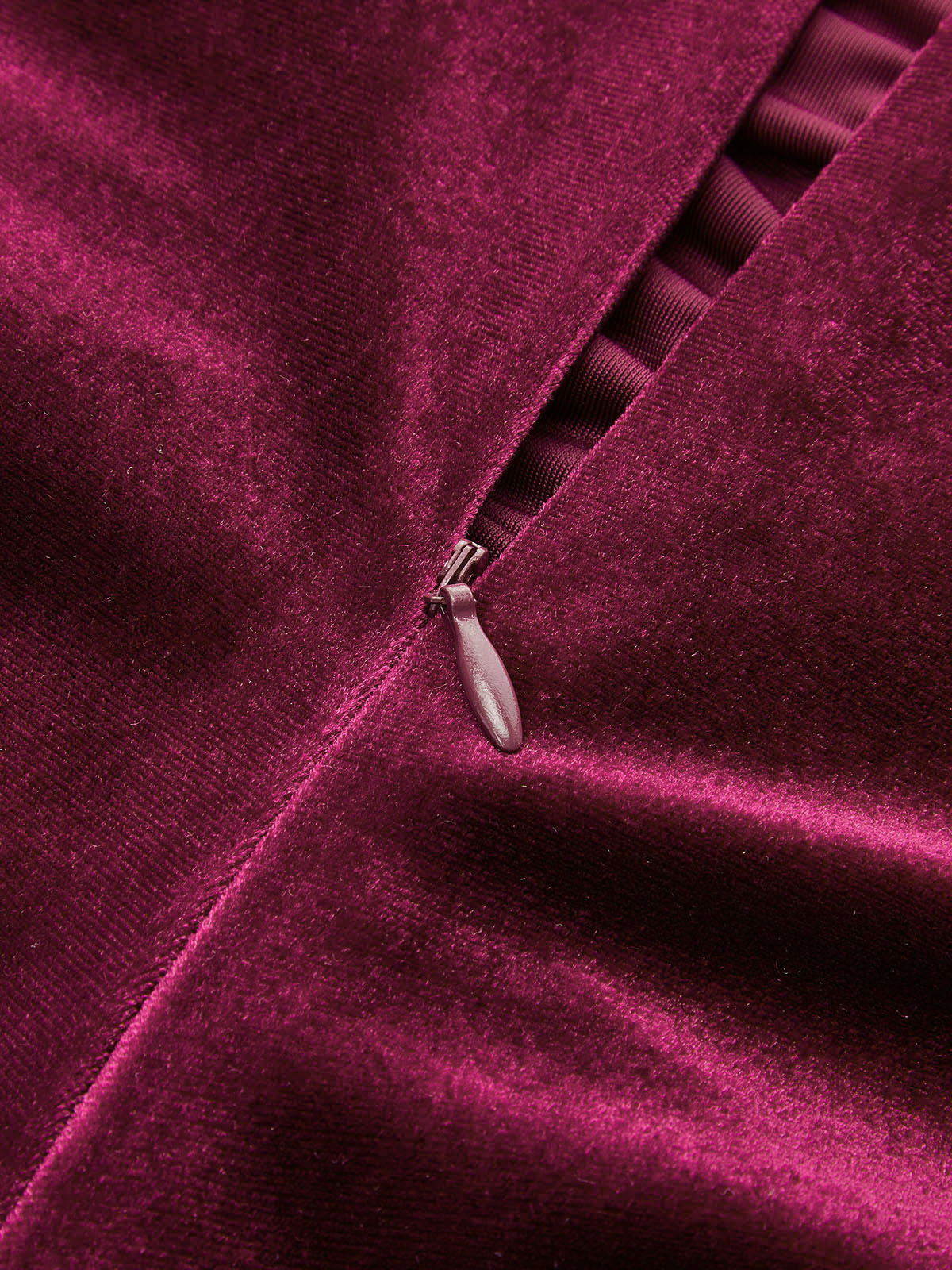 Velvet Ruched Long-Sleeve Bodysuit