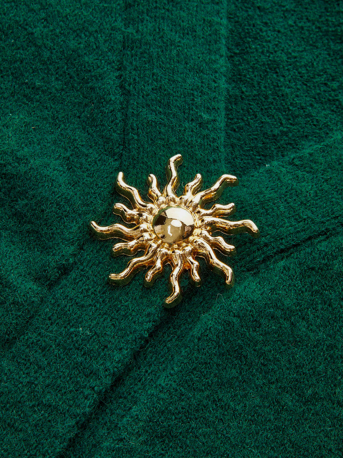 Metal Detail V-Neck Cardigan