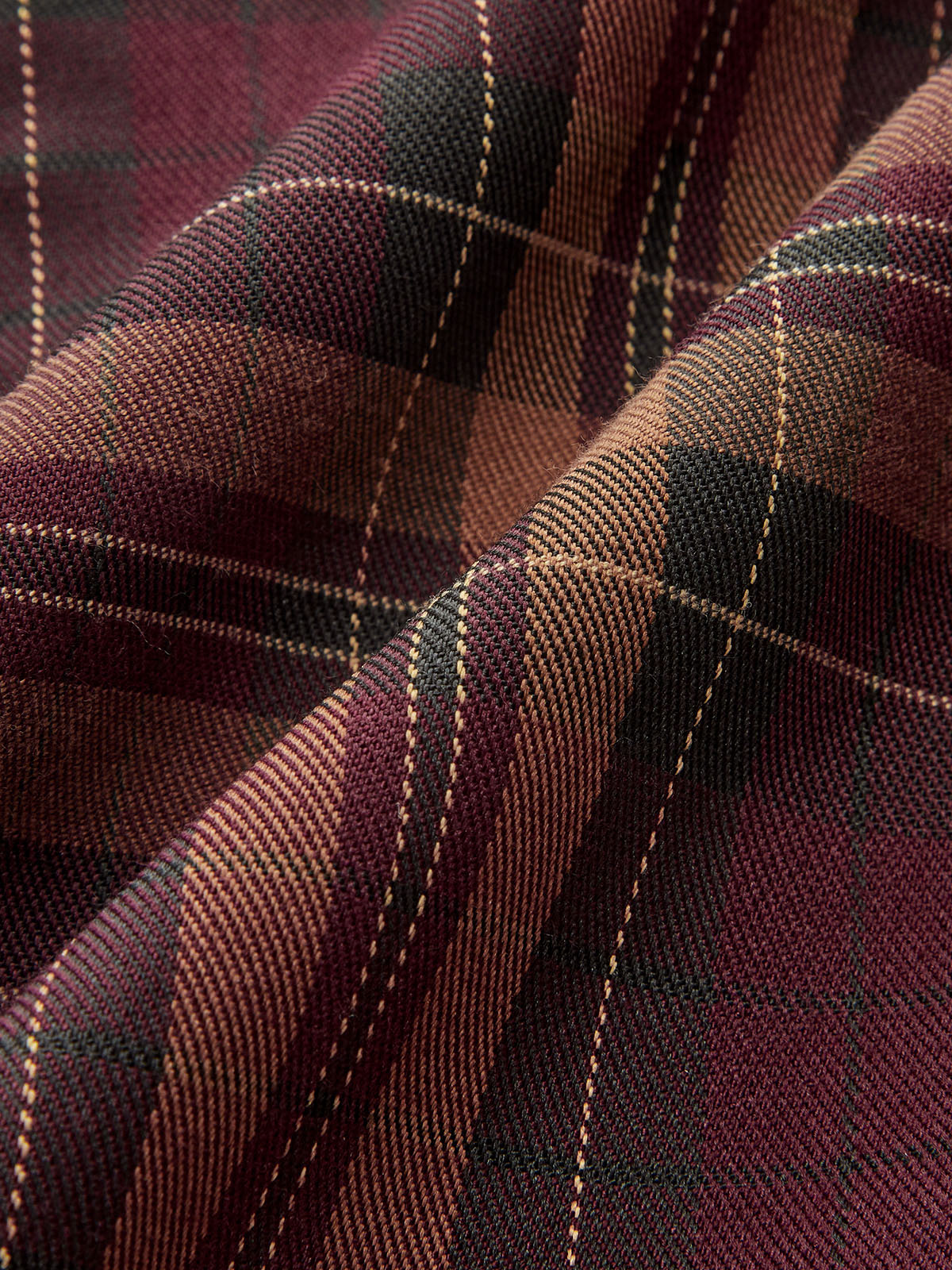 Plaid Sleeveless Mini Dress