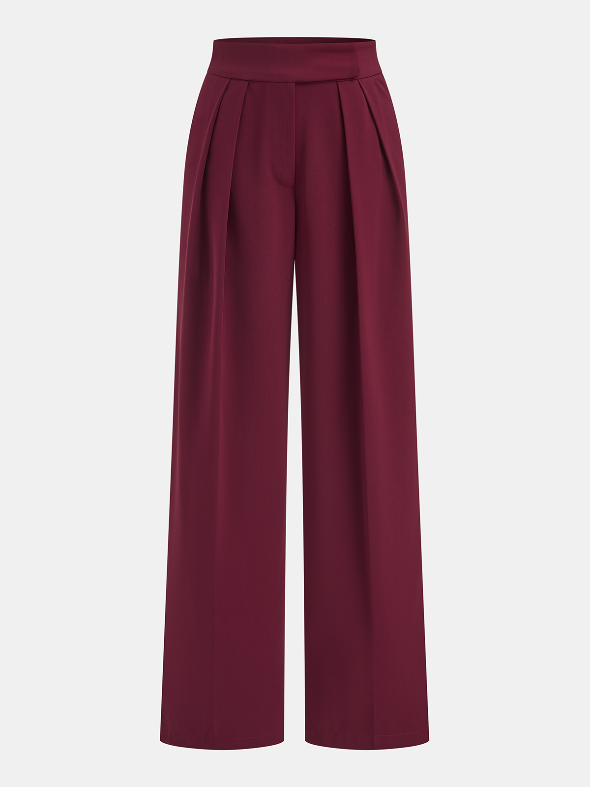 Plissierte Marlenehose mit mittlerer Bundhöhe