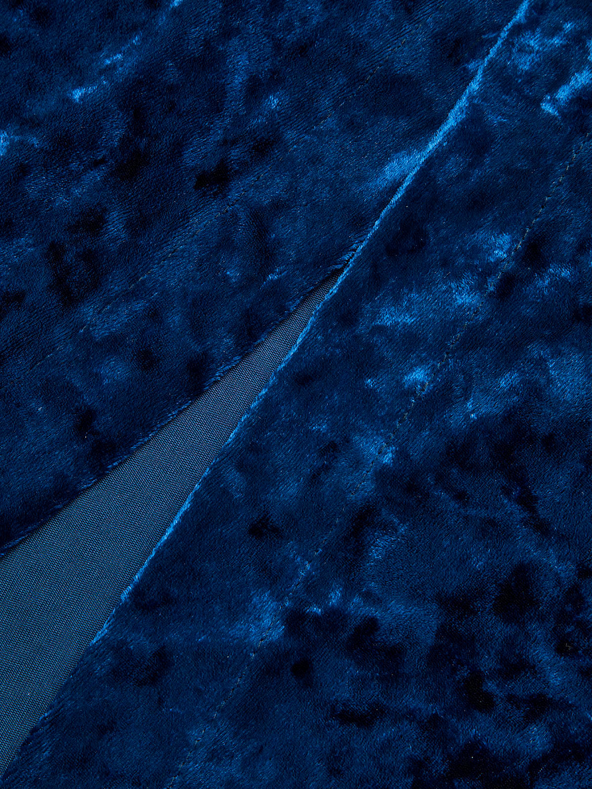 Metal Button Ruched Velvet Maxi Dress