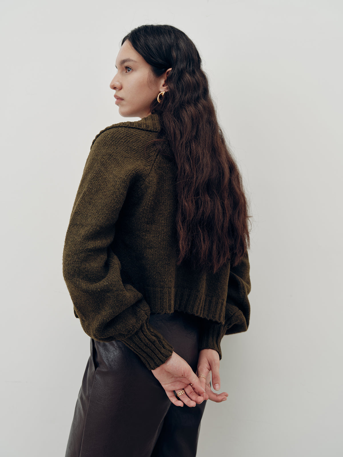 Knit Strapless Top and Cardigan Two-Piece Set