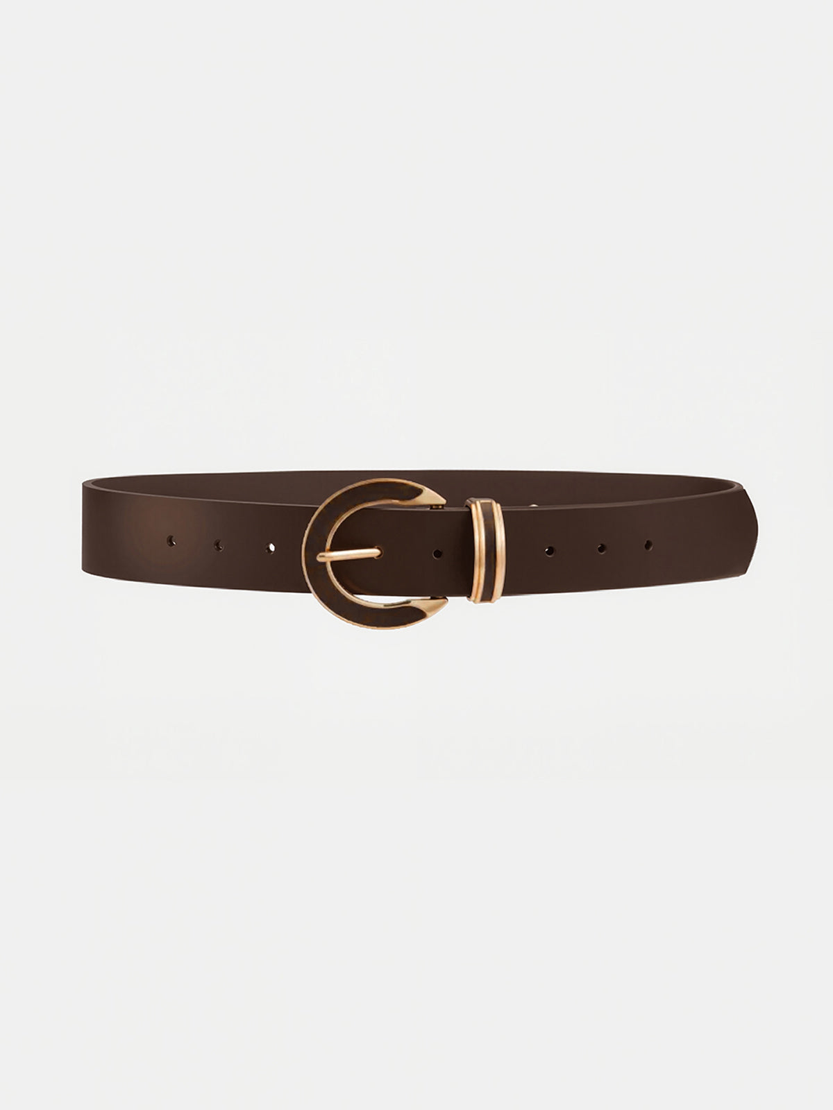 Ceinture en cuir PU avec boucle décorative