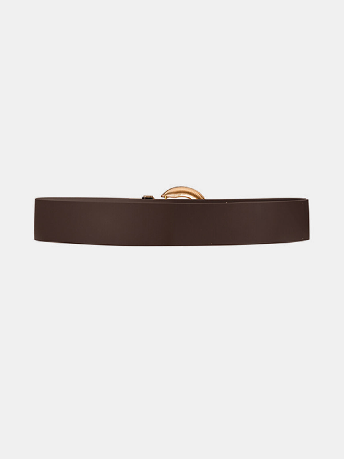 Statement Buckle PU Leather Belt