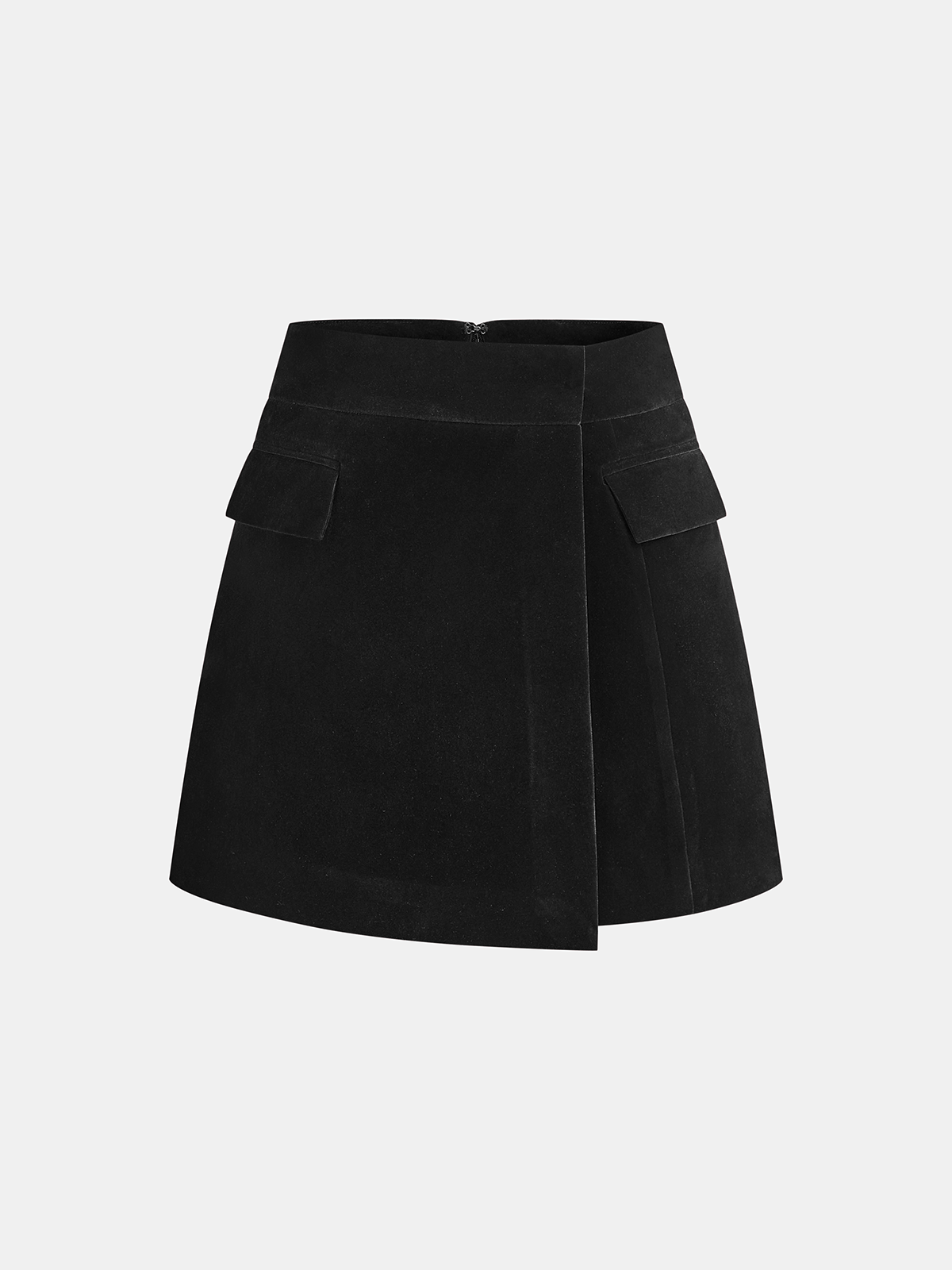 Cord Minirock mit asymmetrischem Saum