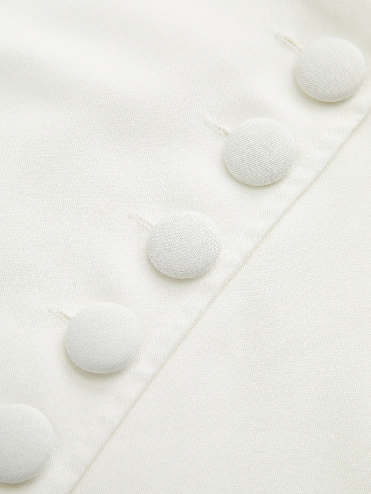 V-Neck Button Midi Dress