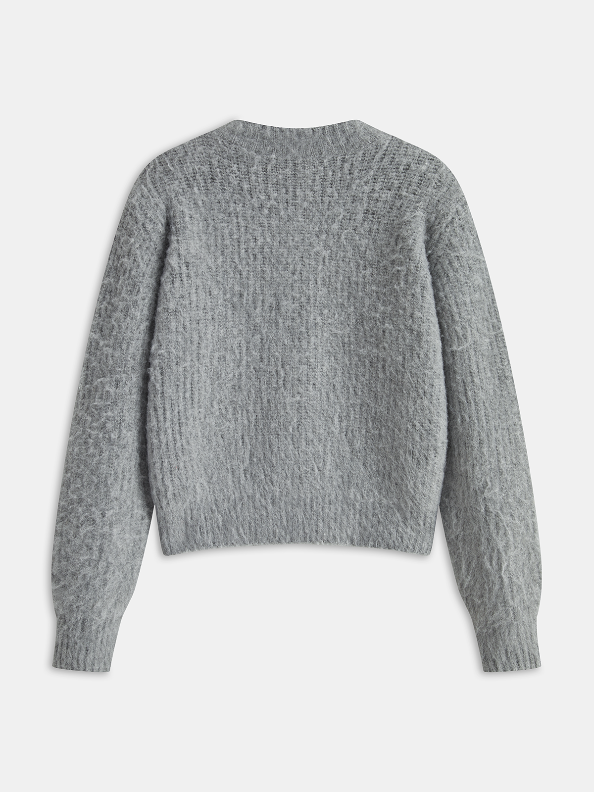 Metal Button Wool-Blend Sweater
