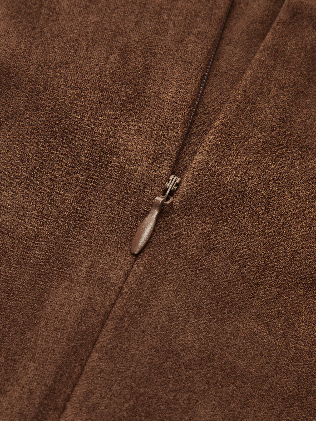 Suede Effect Ruched Sleeveless Vest