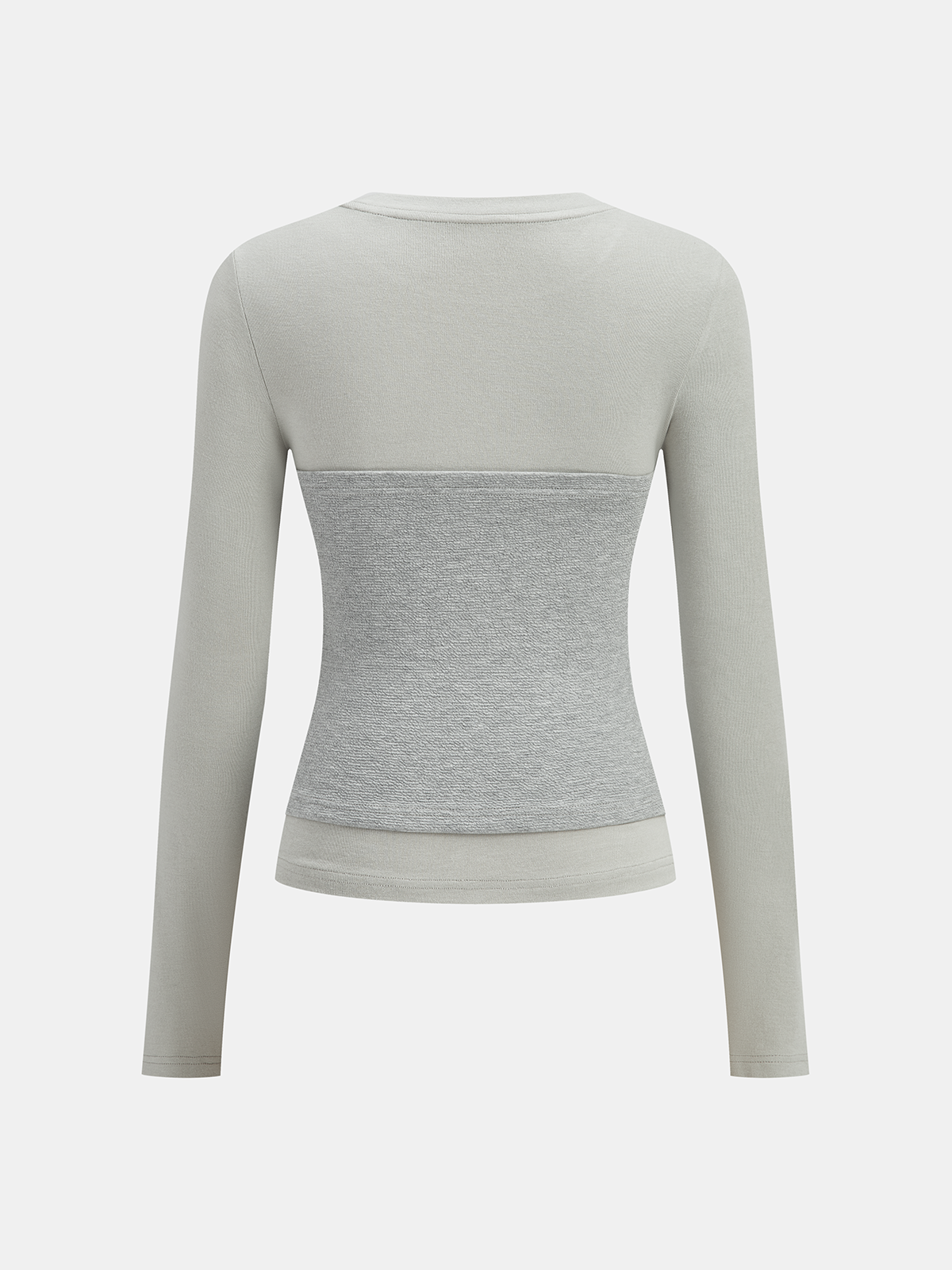 Cotton-Blend Top with Textured Corset Detail