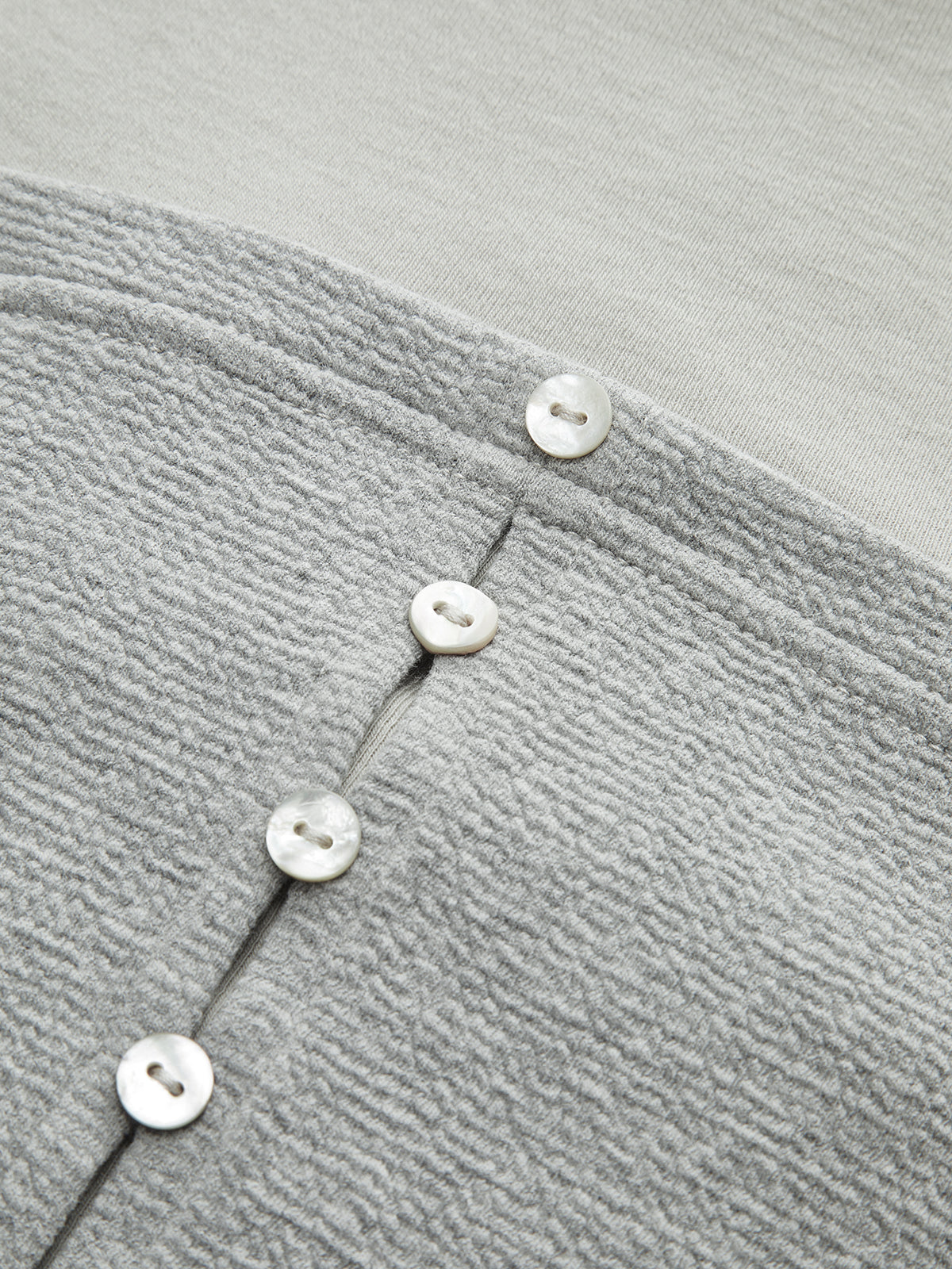 Haut en mélange de coton avec détail corset texturé