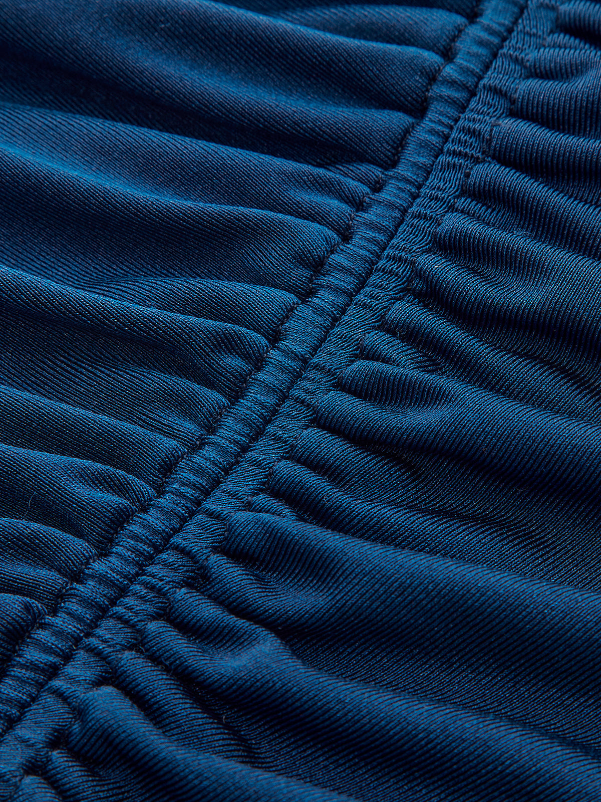 Ruched Long-Sleeve Maxi Dress