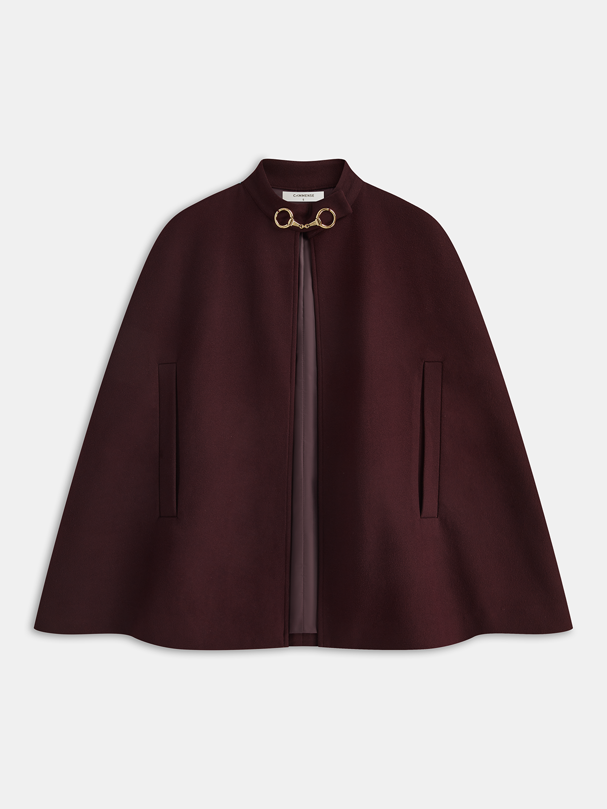 Metal Detail Cotton Blend Cloak