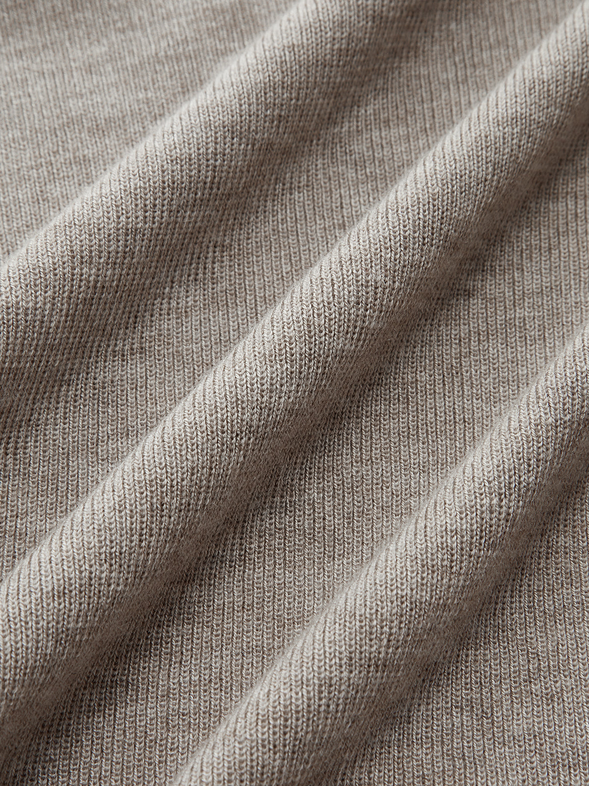 Mock Neck Wool-Blend Knit Top