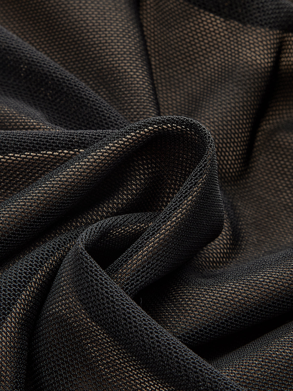 Sheer Mesh Ruched Long Sleeve Bodysuit