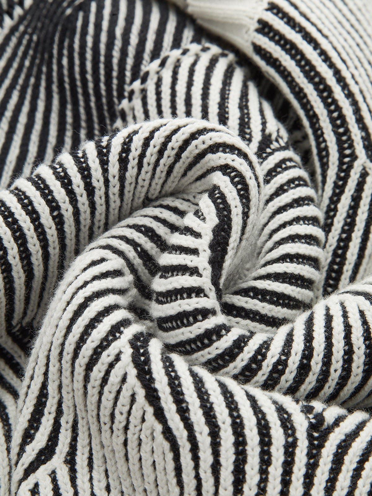 Crew Neck Wave-Knit Sweater