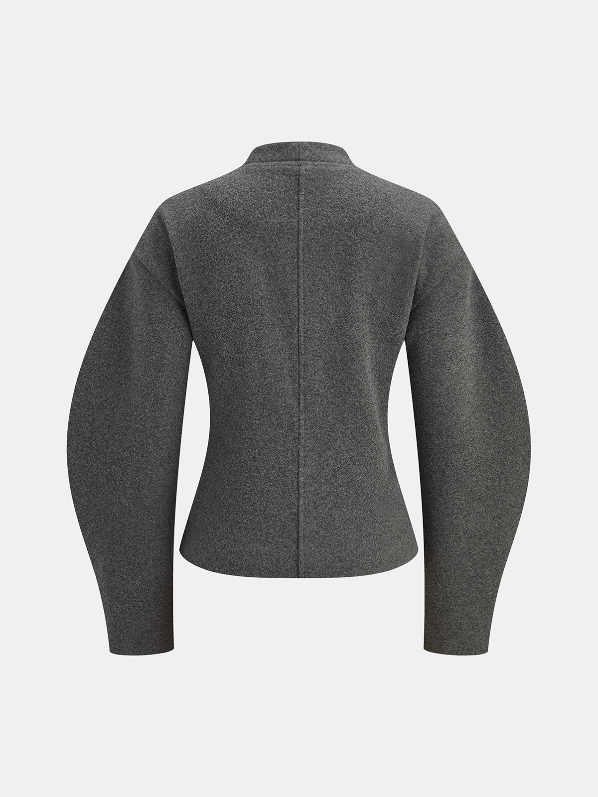 Curved Sleeve Tweed Jacket