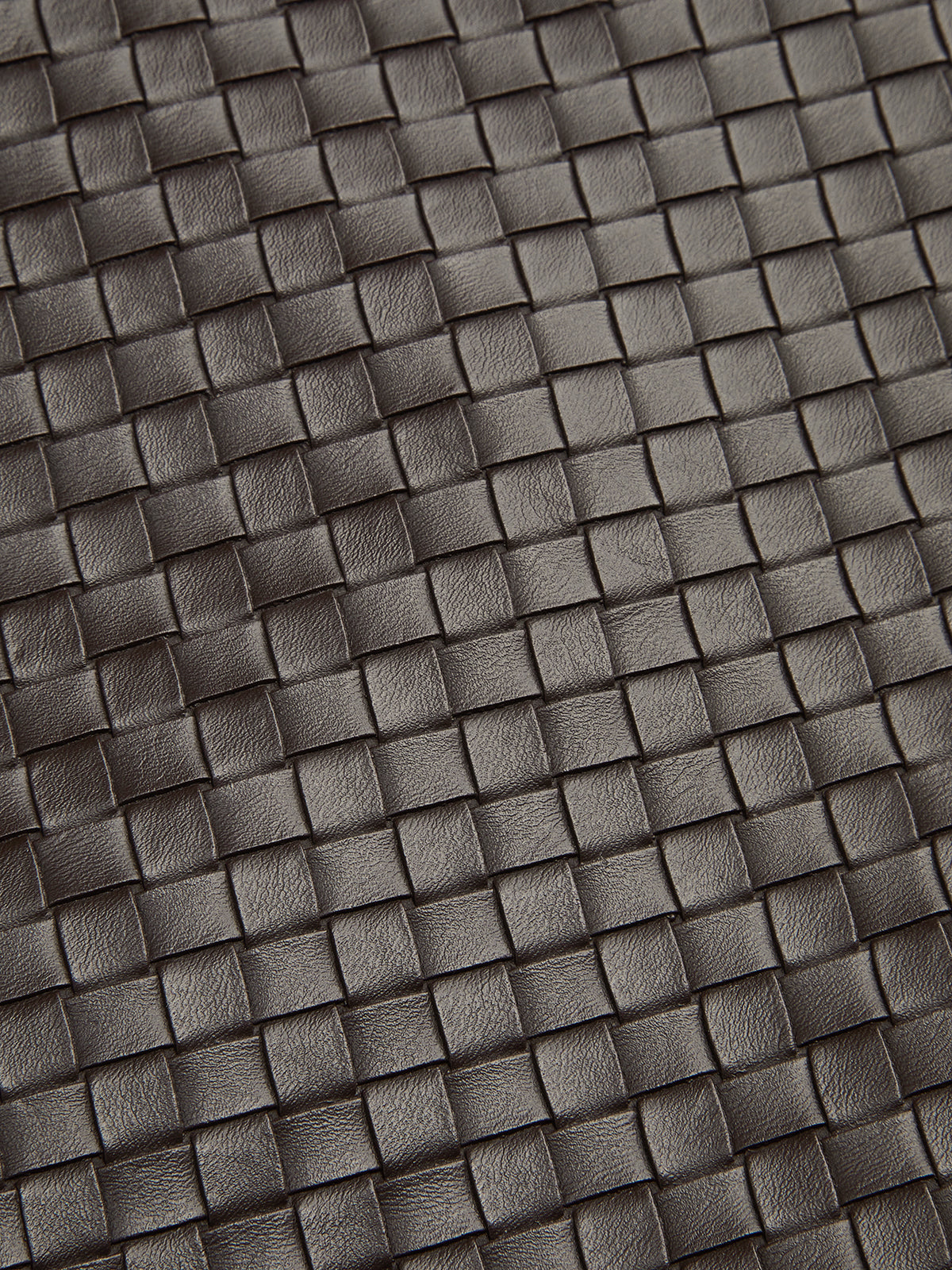 Woven-Texture Faux Leather Blazer