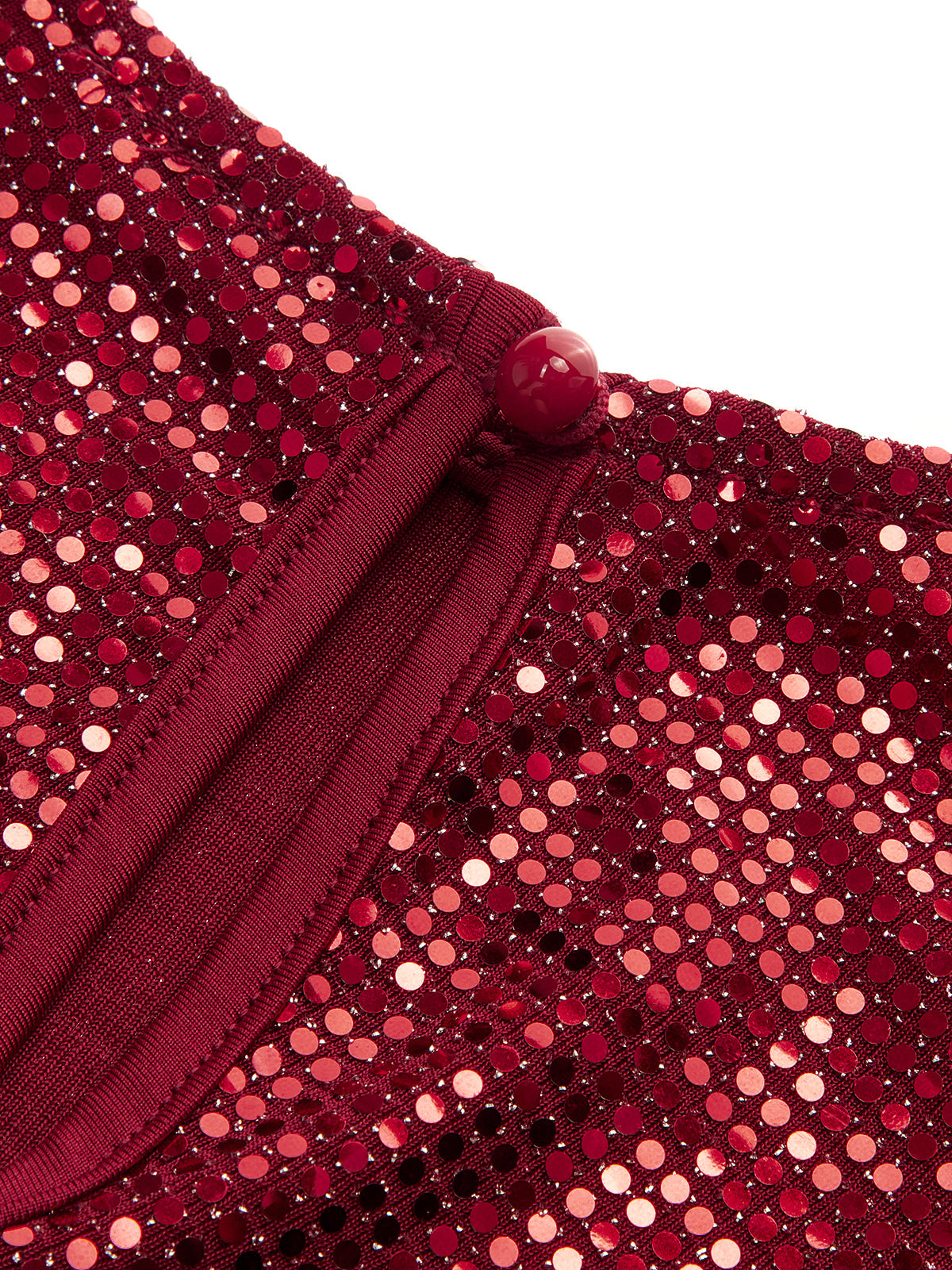 Sequin Ruched Sleeveless Top