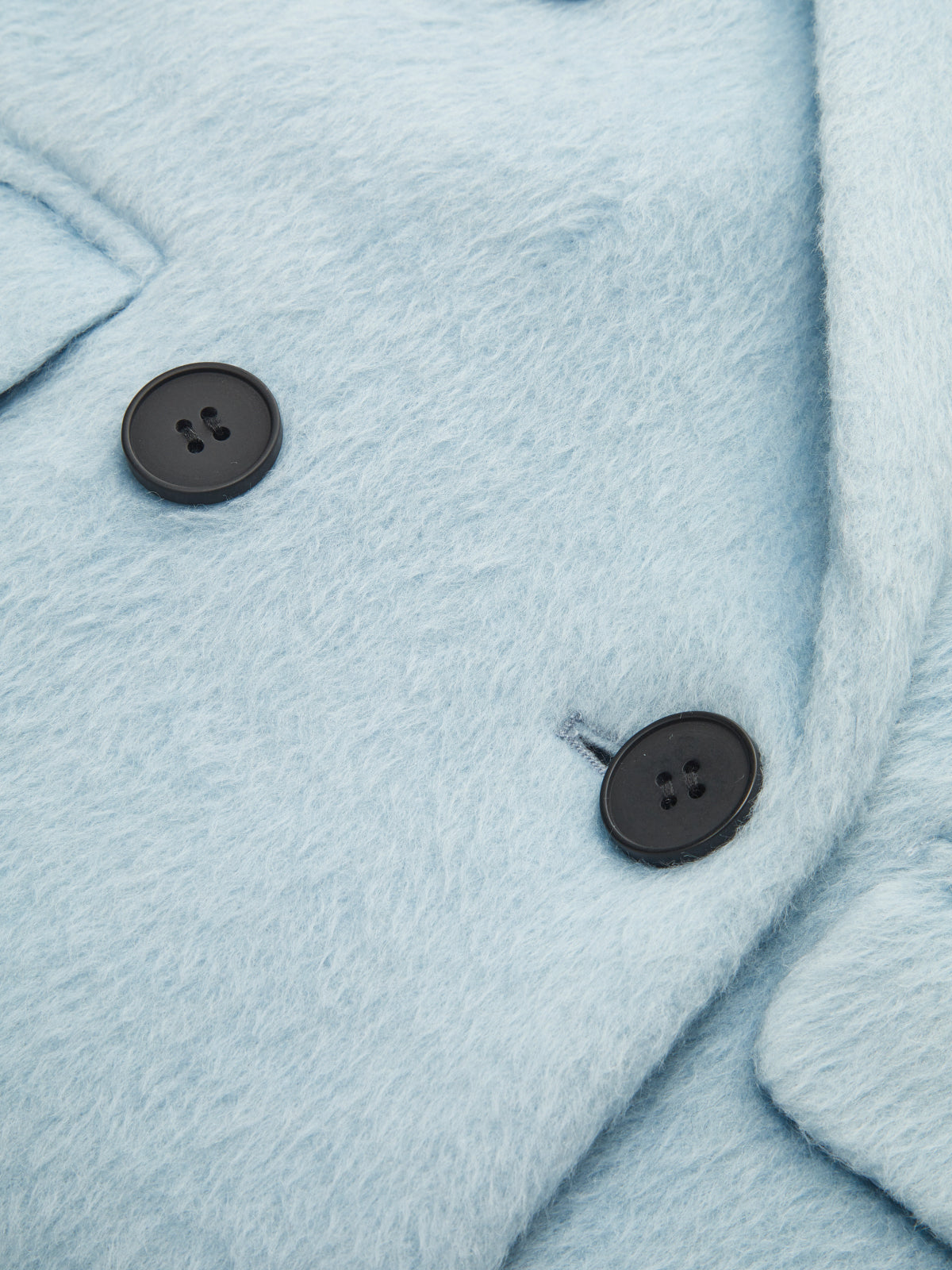 Double-Breasted Fuzzy Blazer